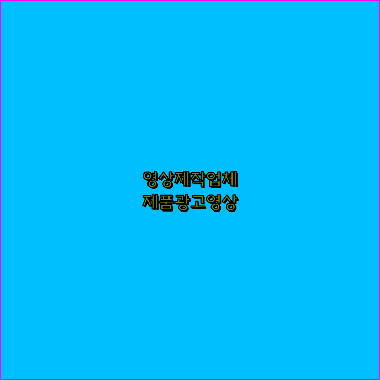 동영상제작