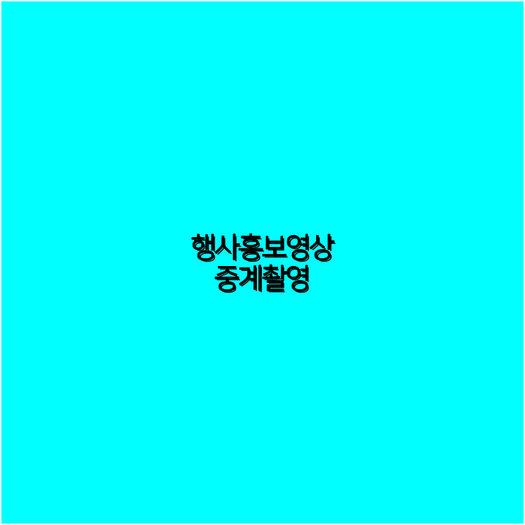 행사촬영